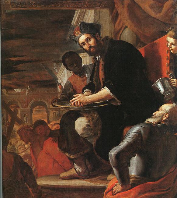PRETI, Mattia Pilate Washing his Hands af Spain oil painting art